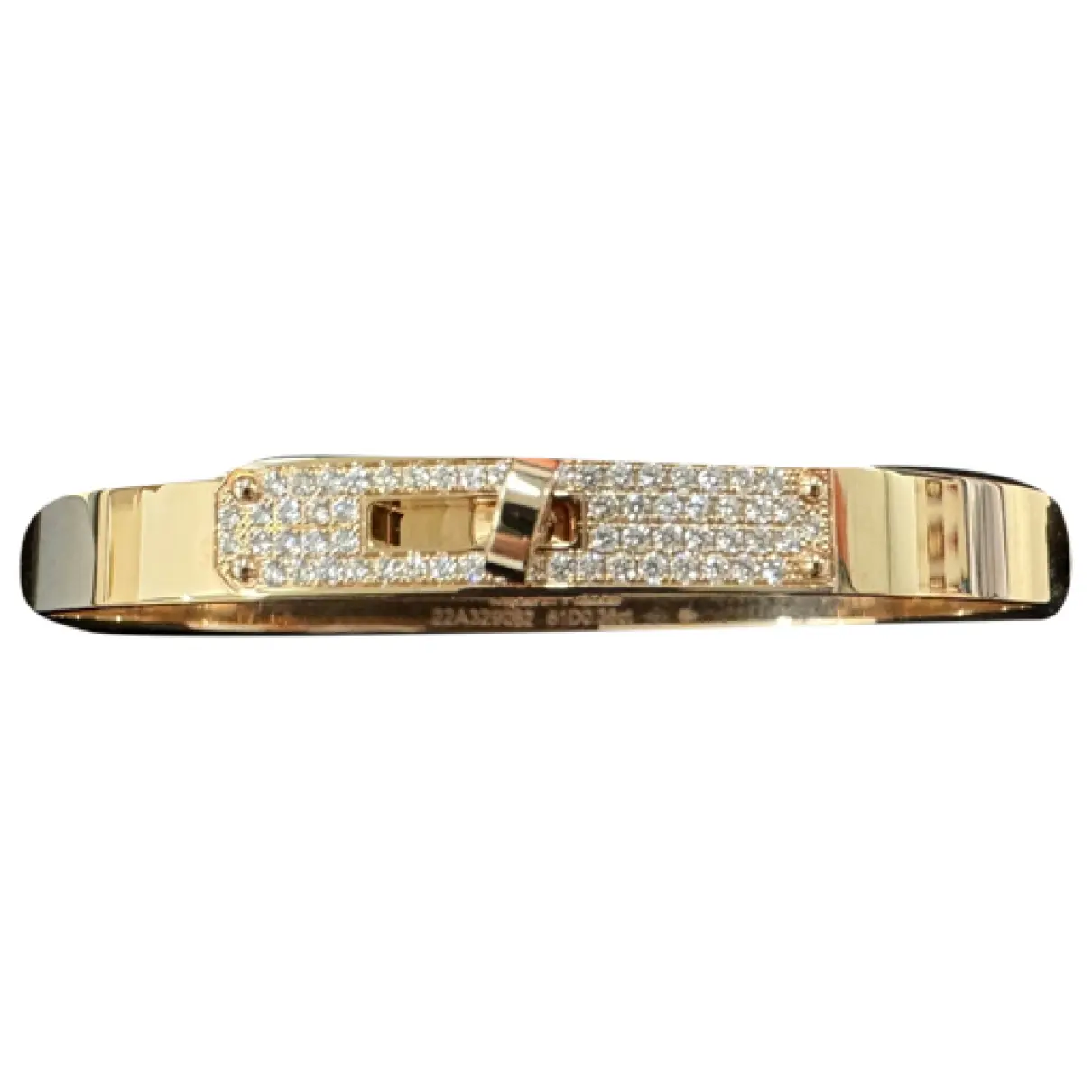Kelly pink gold bracelet Hermès