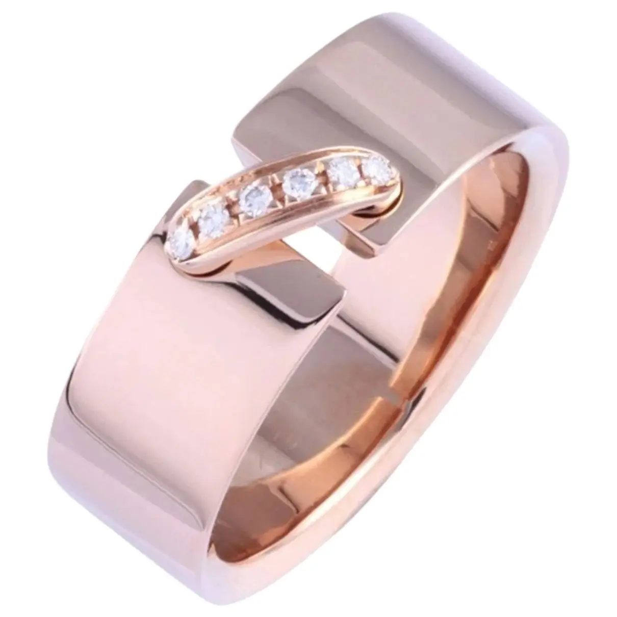 Liens pink gold ring