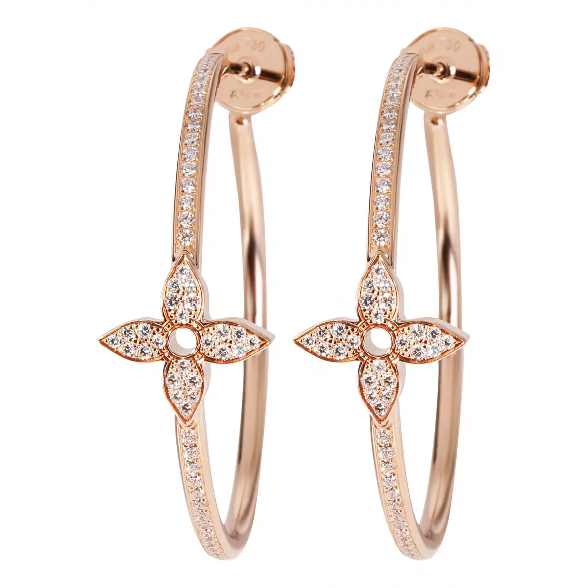 Pink gold earrings Louis Vuitton