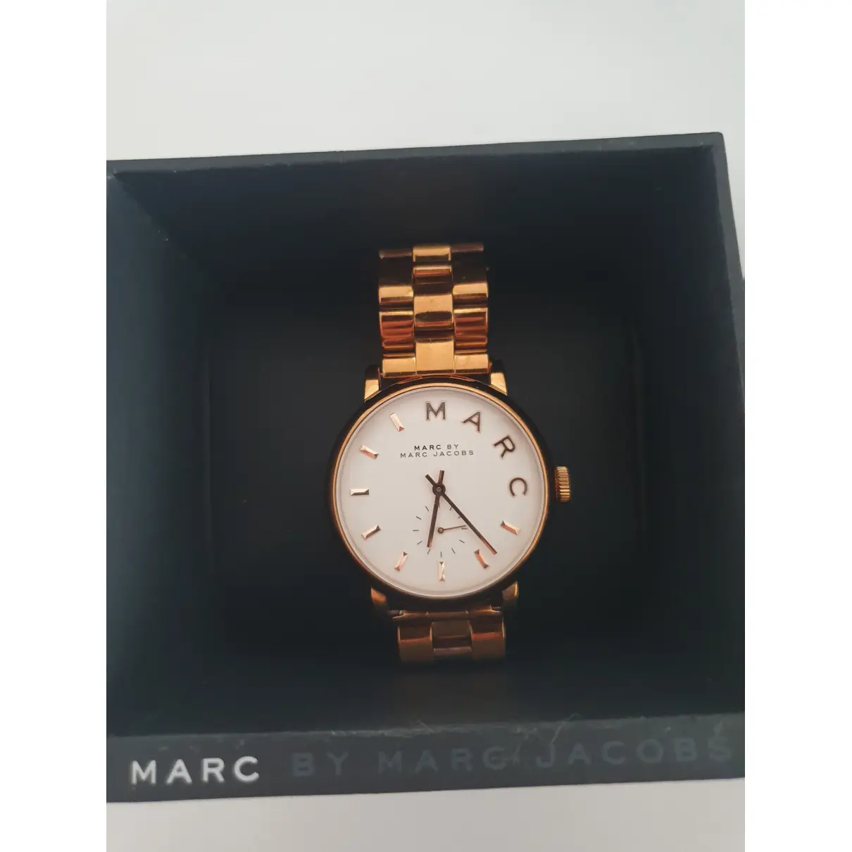 Pink gold watch Marc Jacobs