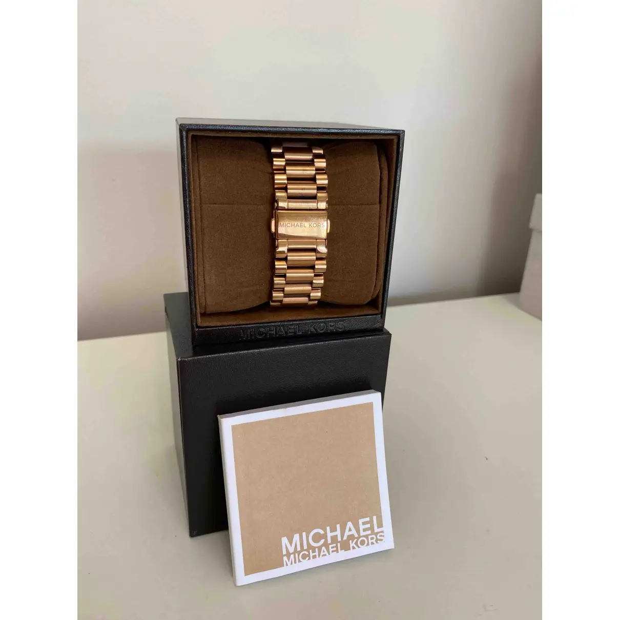 Buy Michael Kors Pink gold watch online