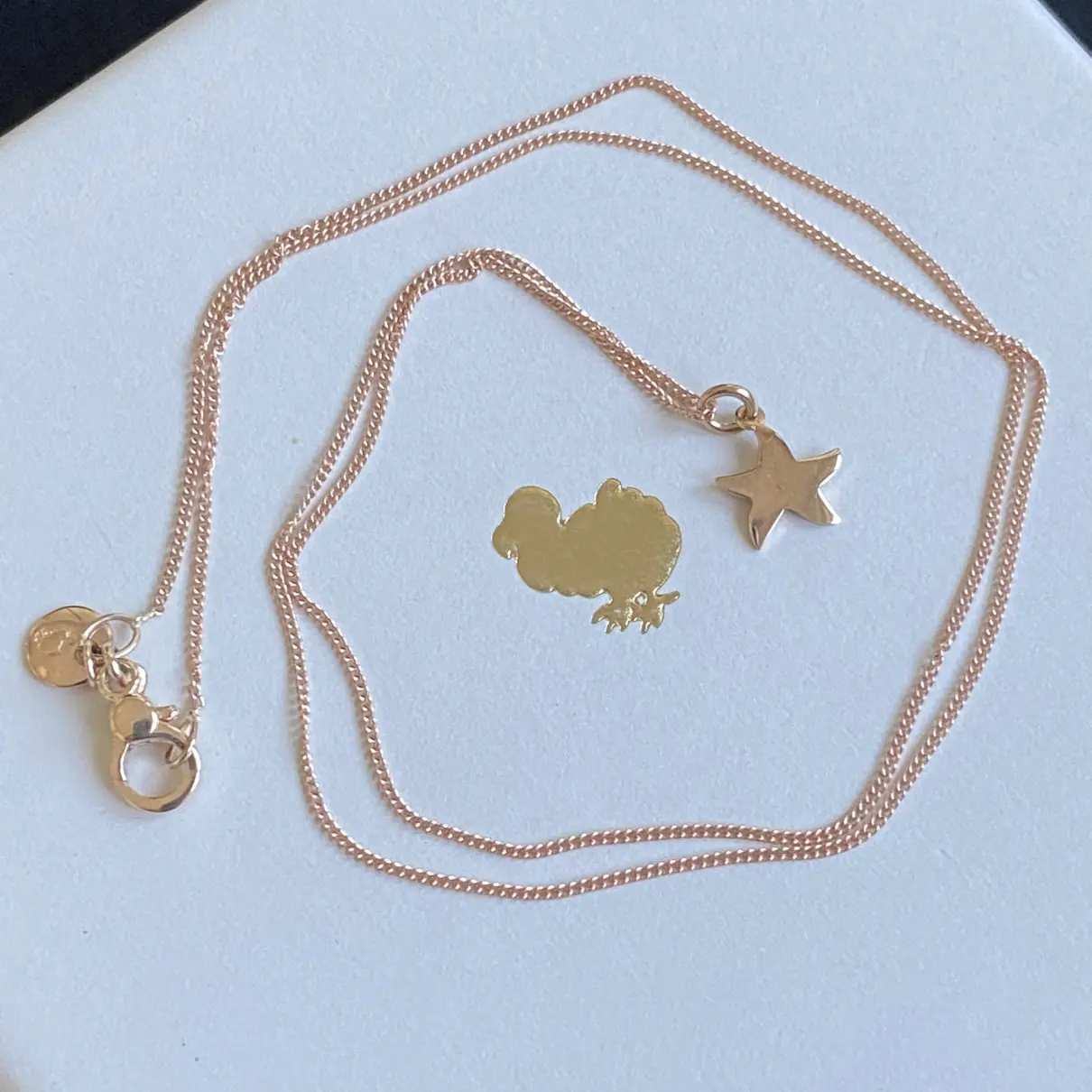 Sabbia pink gold necklace