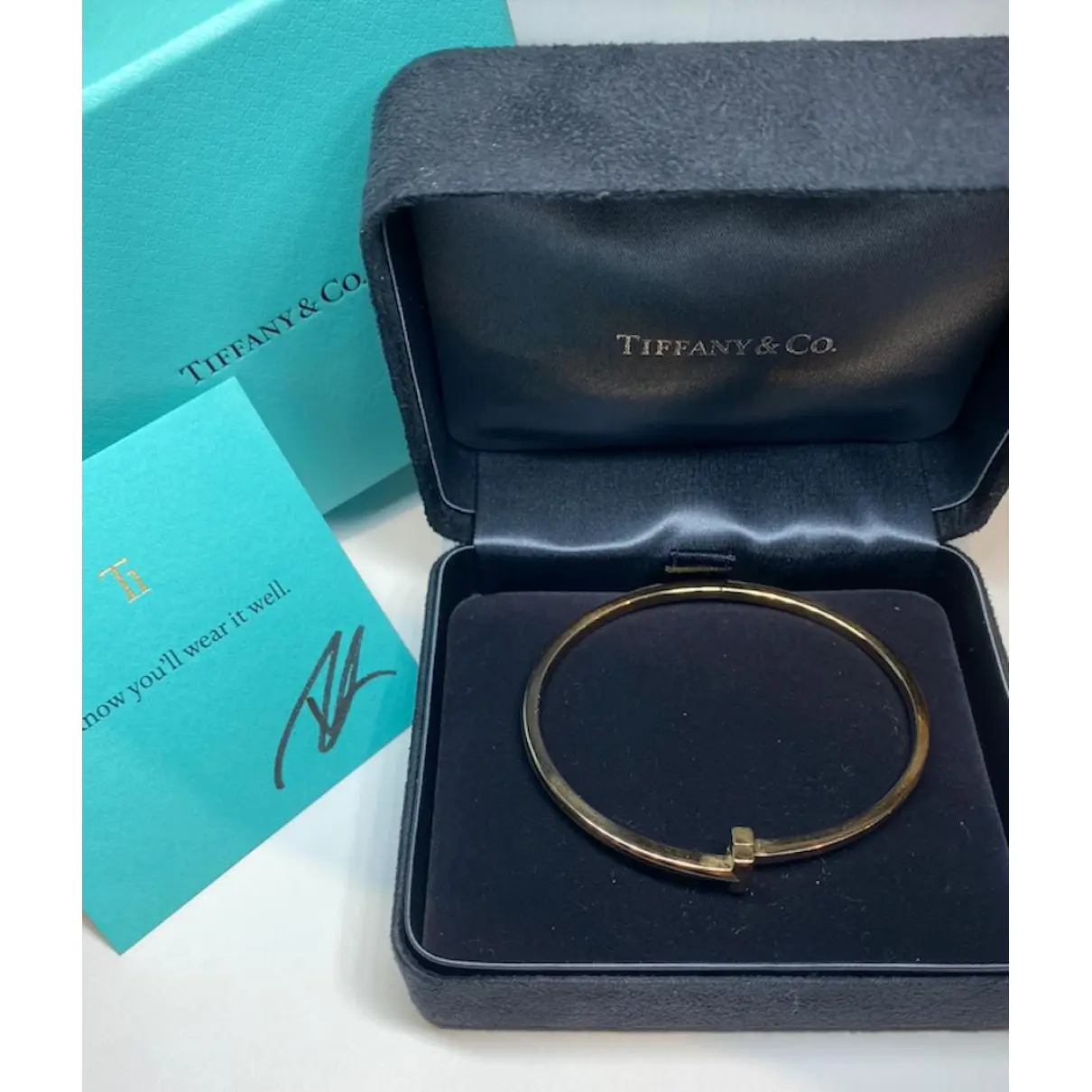 Tiffany T pink gold bracelet Tiffany & Co