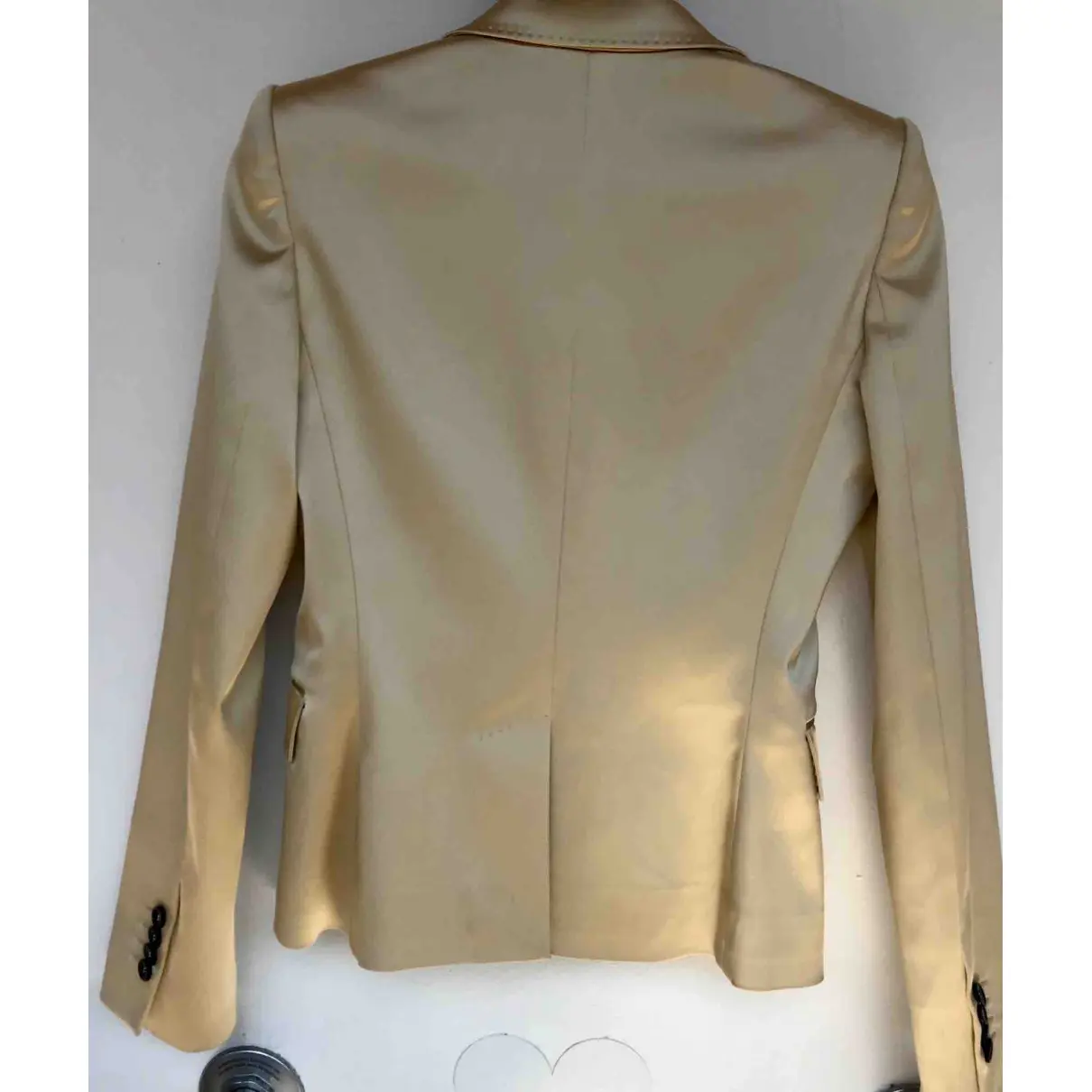 Buy D&G Gold Polyester Jacket online
