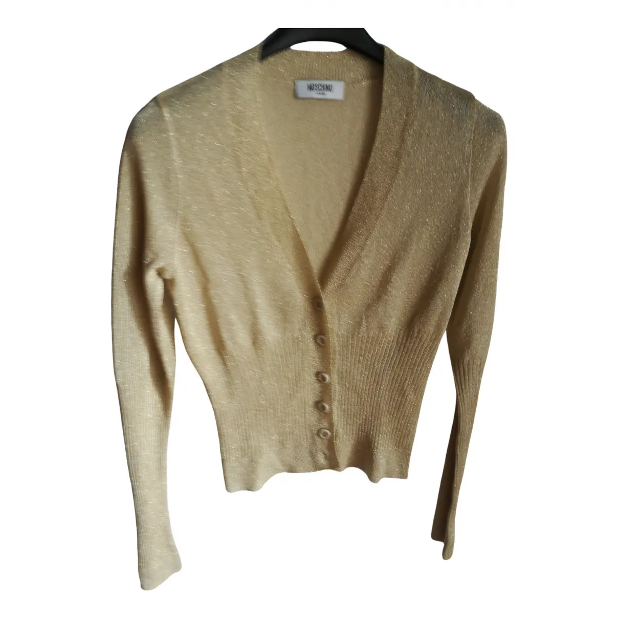Gold Polyester Knitwear Moschino Cheap And Chic