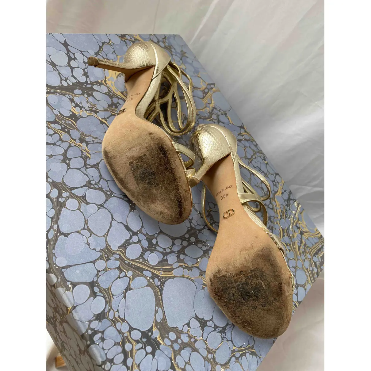 Python sandals Dior