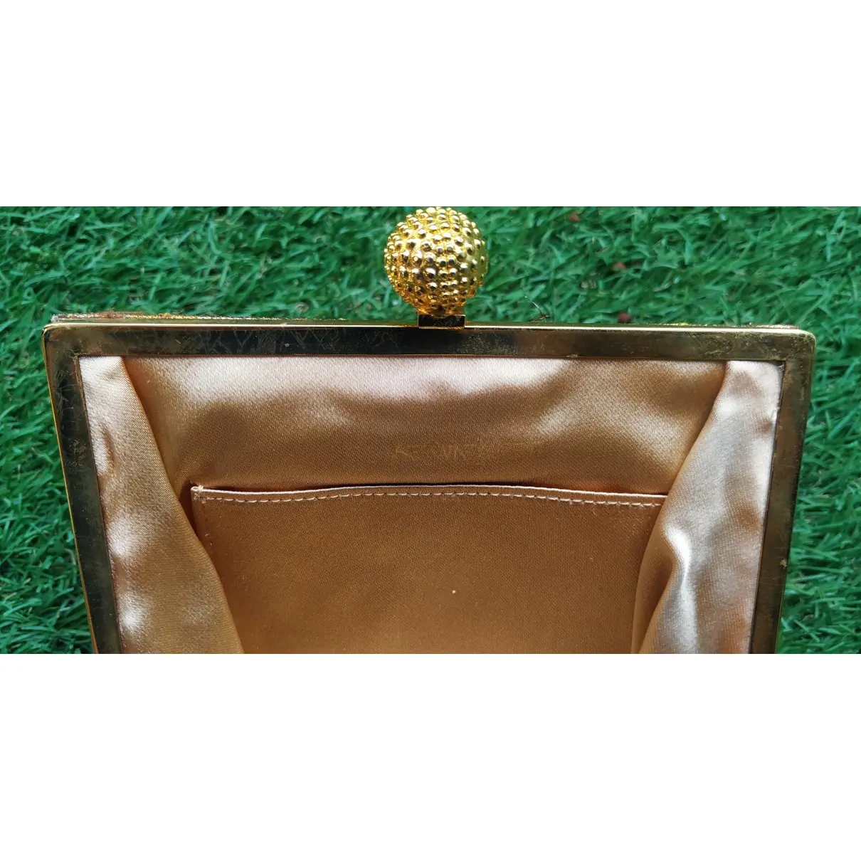 Silk clutch bag Yves Saint Laurent - Vintage