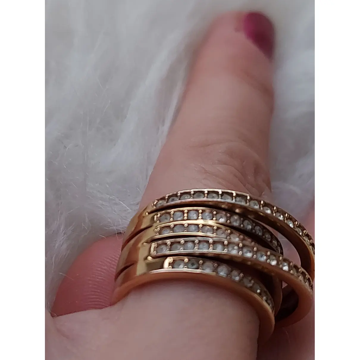 Nirvana ring Swarovski Gold size 52 EU in Steel - 27565284