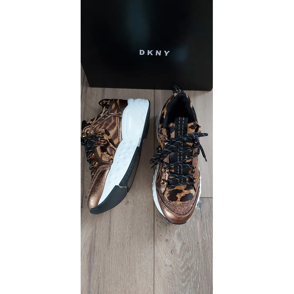Buy Dkny Vegan leather trainers online