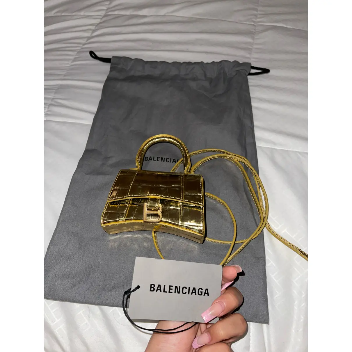 Buy Balenciaga Hourglass vegan leather mini bag online