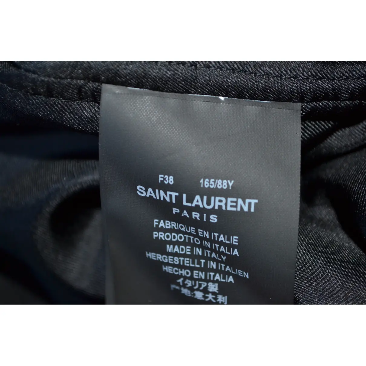 Velvet biker jacket Saint Laurent