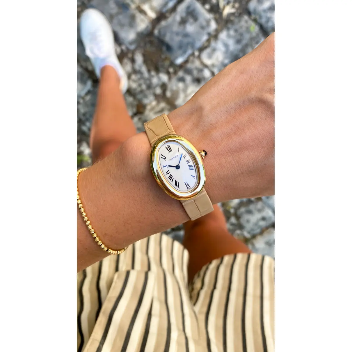 Baignoire yellow gold watch Cartier