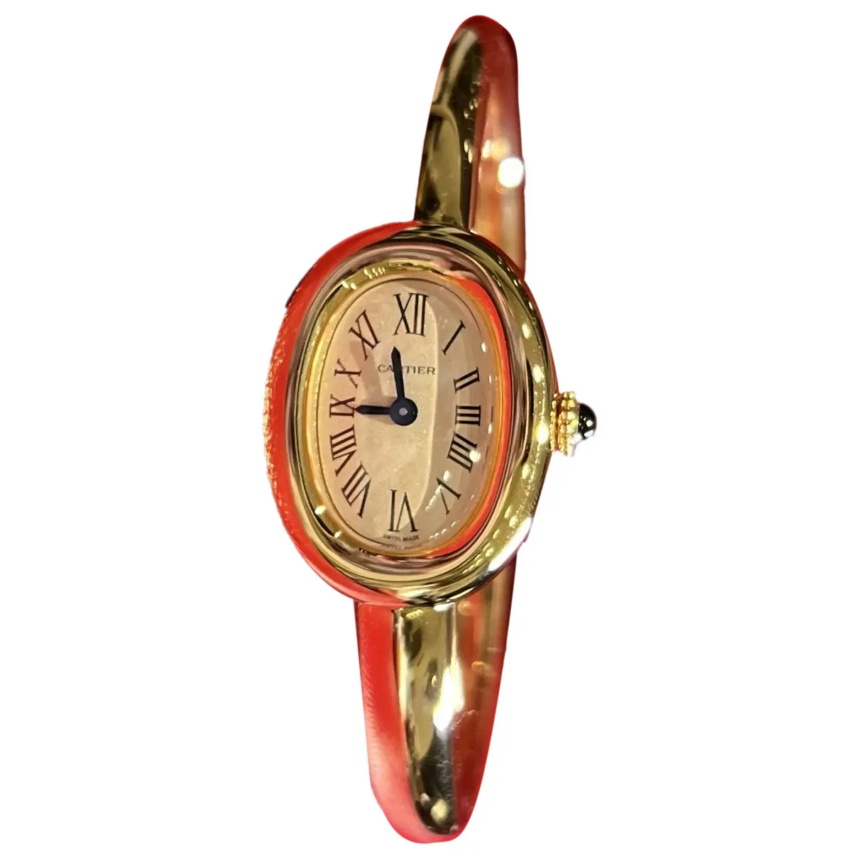 Baignoire yellow gold watch