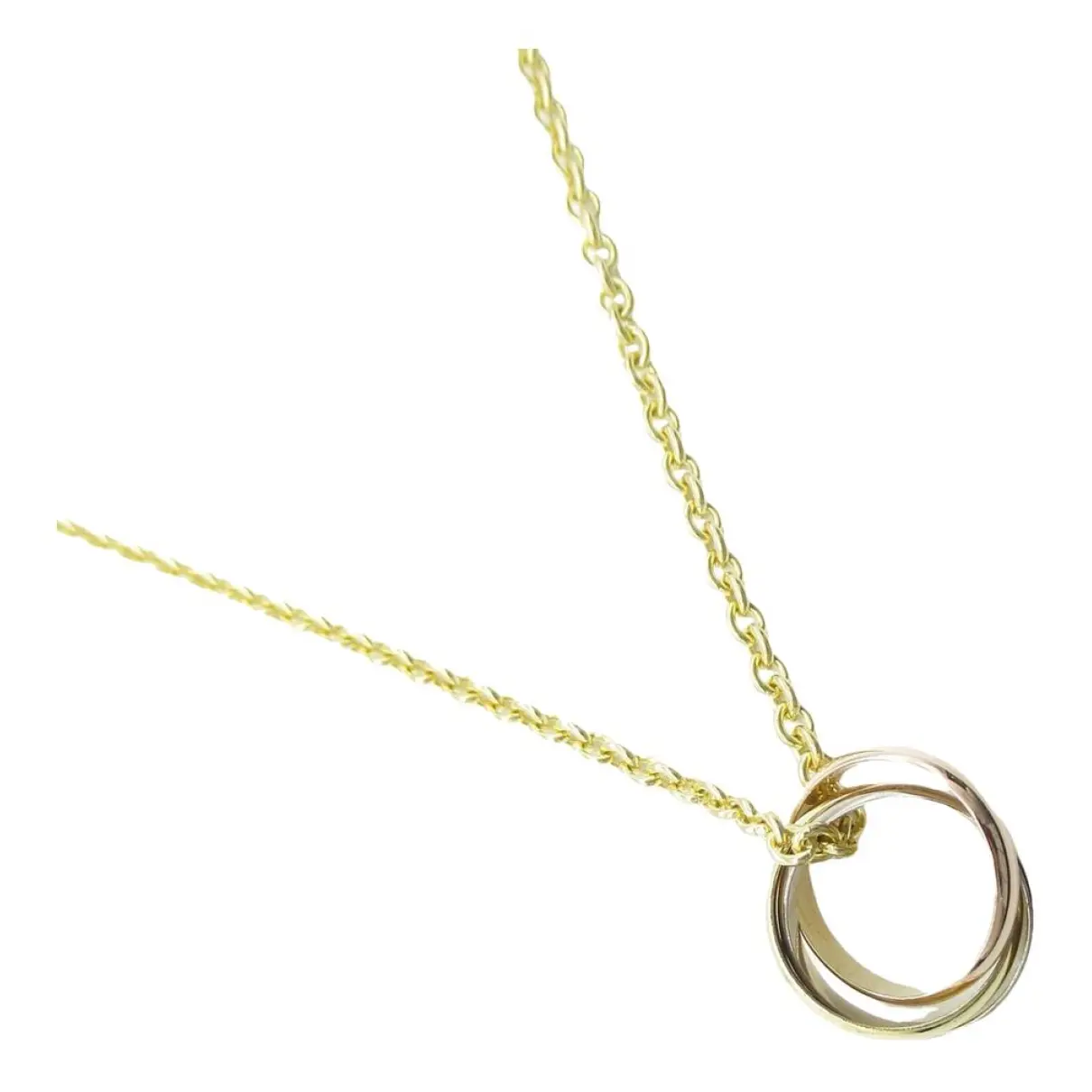 C yellow gold necklace