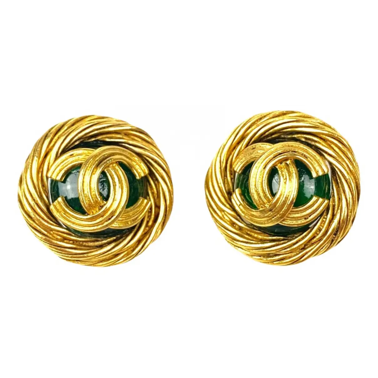 Yellow gold earrings Chanel