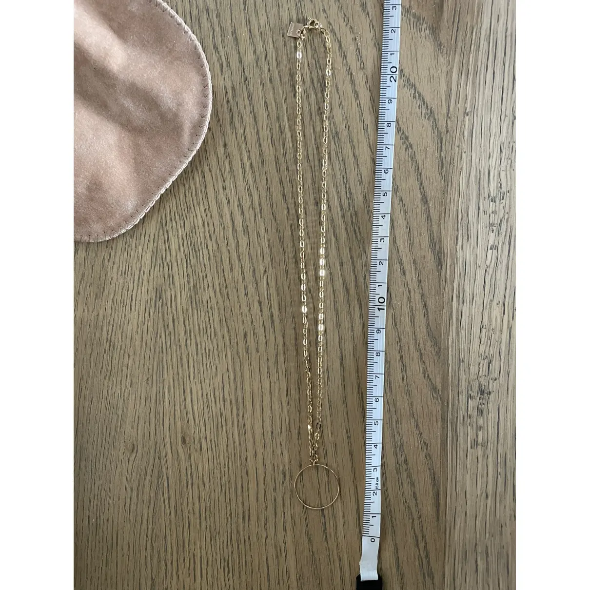Circle yellow gold necklace Ginette Ny