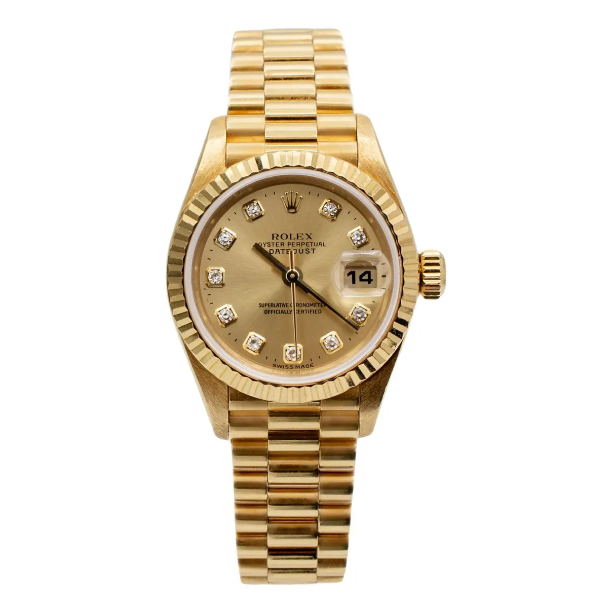 Datejust yellow gold watch