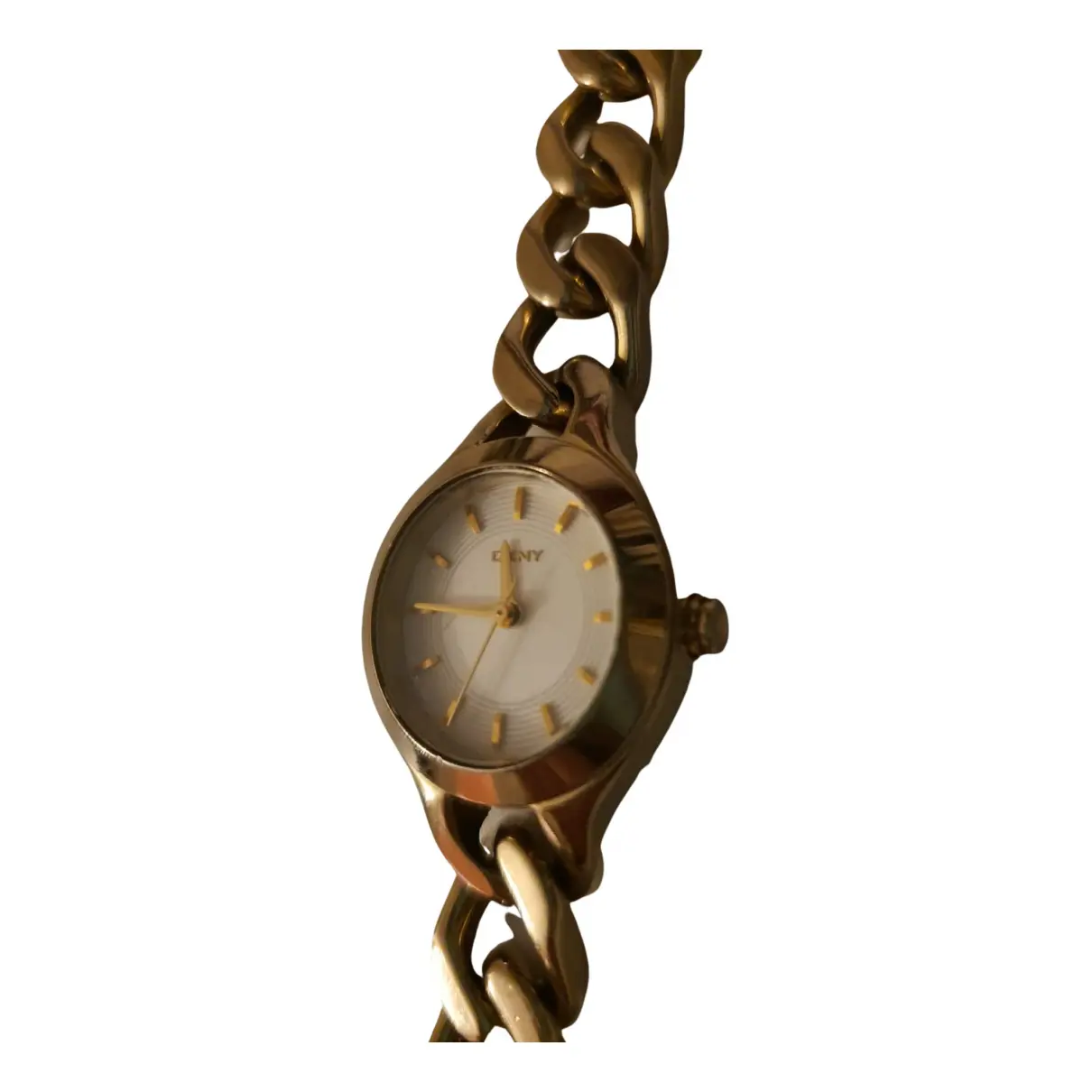 Yellow gold watch Dkny