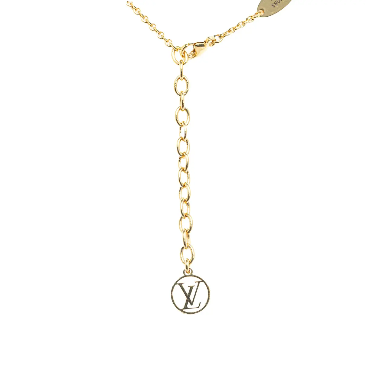Essential V yellow gold necklace