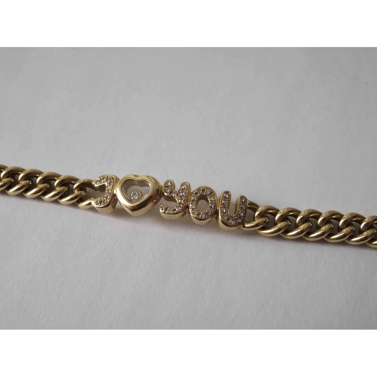 Happy Diamonds yellow gold bracelet Chopard