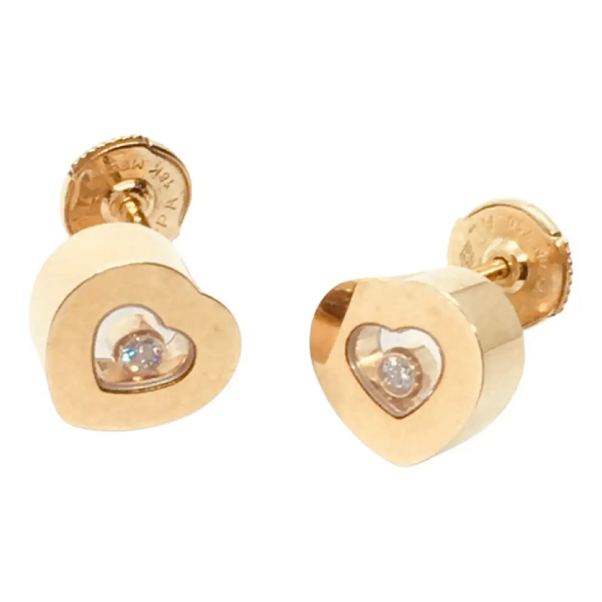 Happy Diamonds yellow gold earrings Chopard