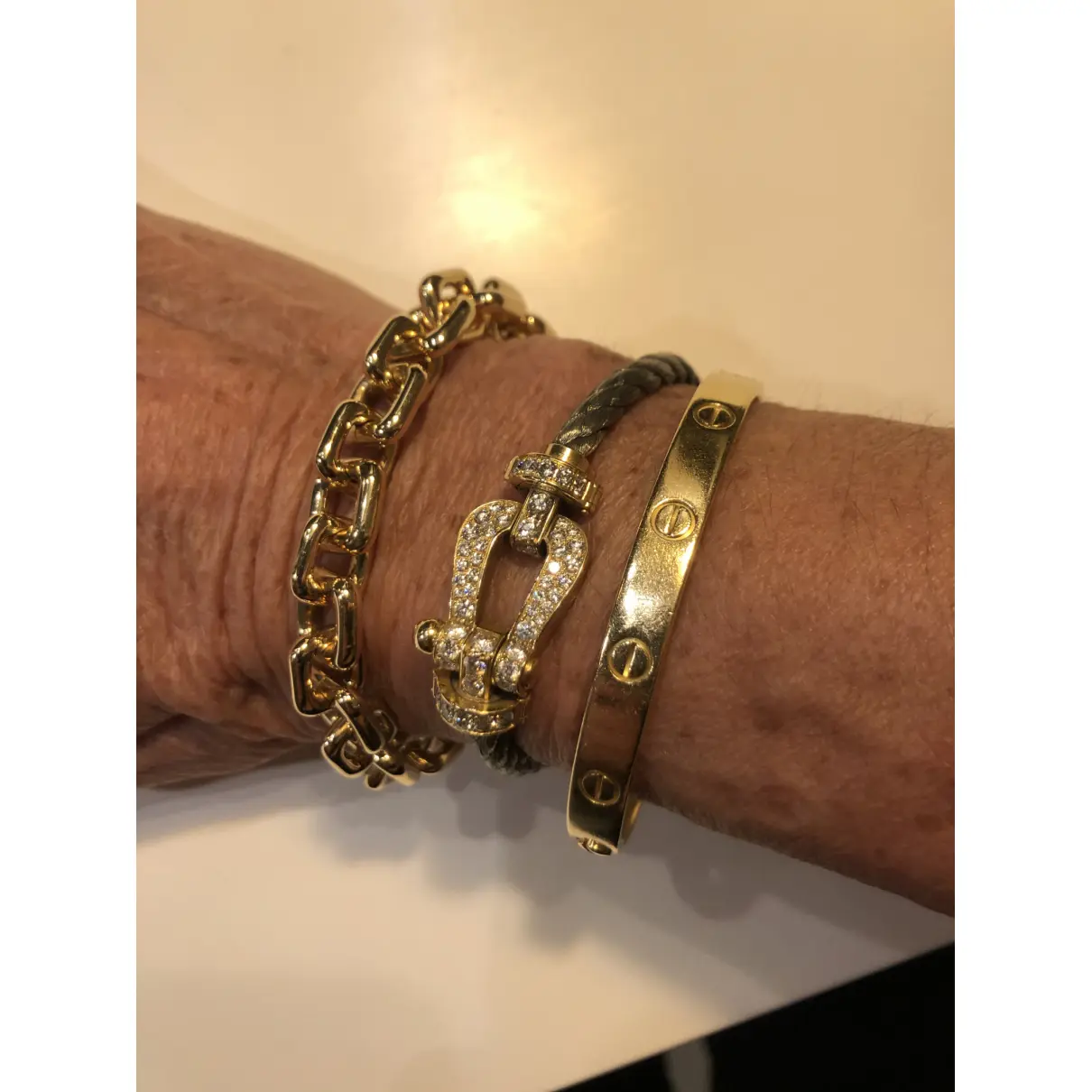 Lockit yellow gold bracelet Louis Vuitton