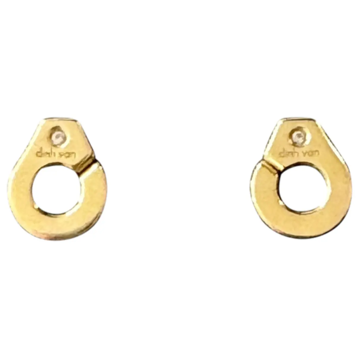 Menottes yellow gold earrings