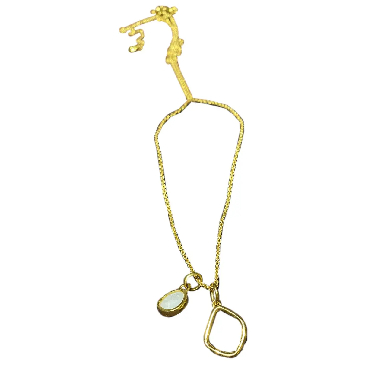 Yellow gold necklace Monica Vinader