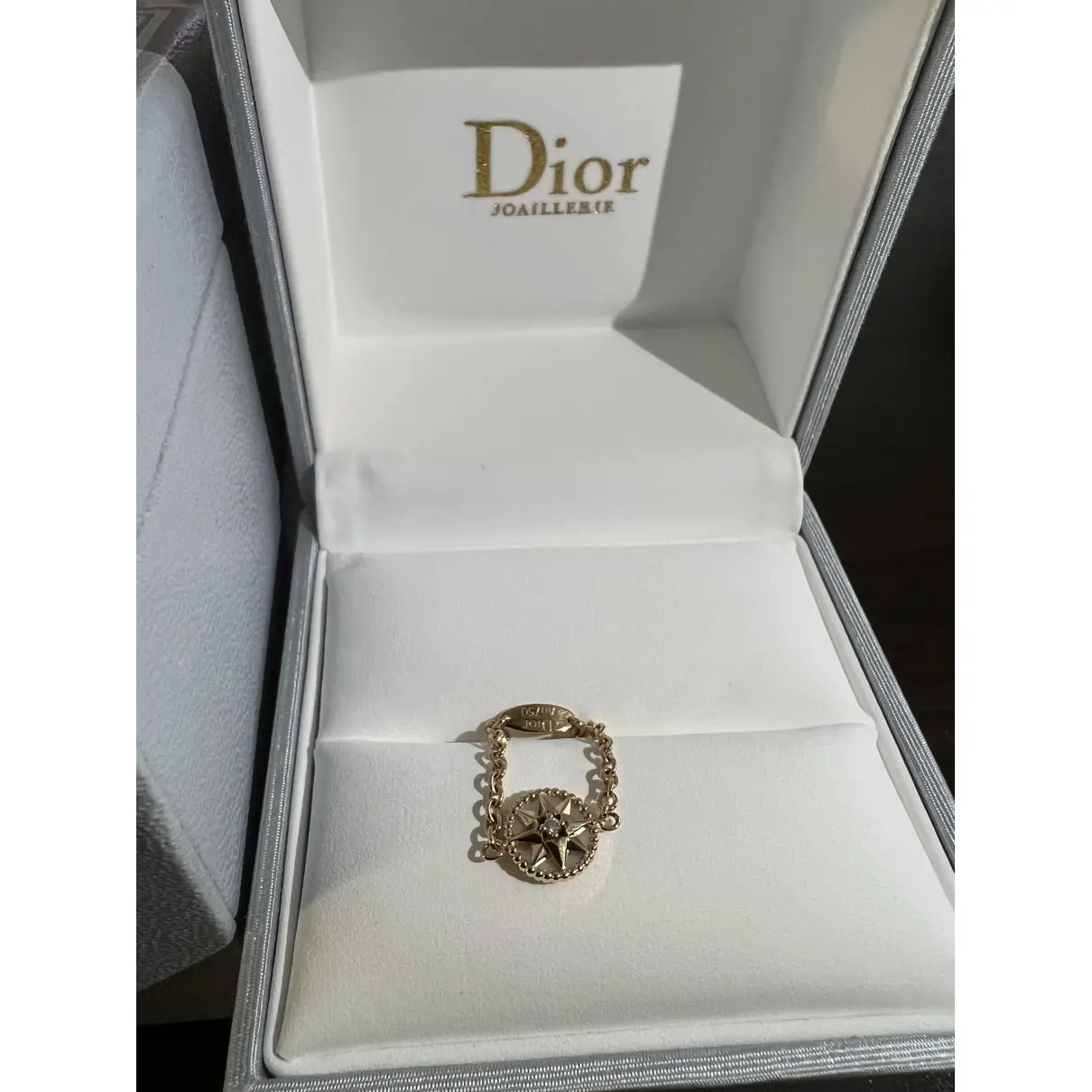 Rose des vents yellow gold ring Dior
