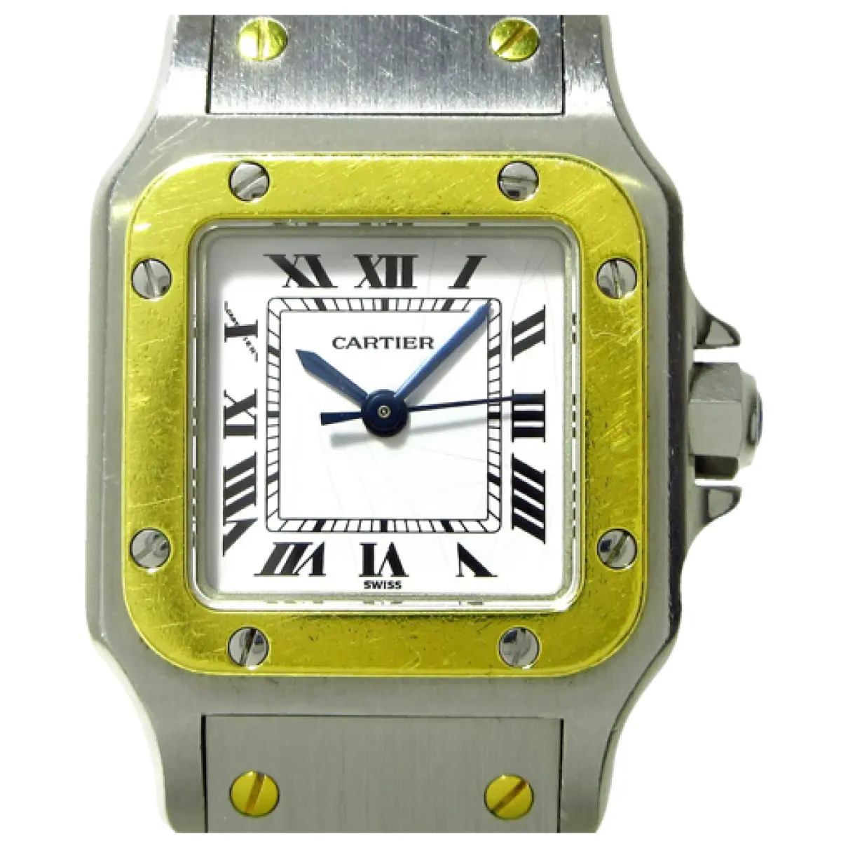 Santos Galbée yellow gold watch