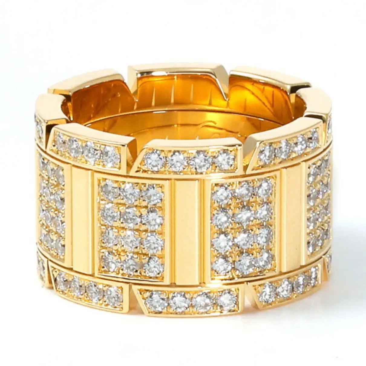 Buy Cartier Tank Française yellow gold ring online