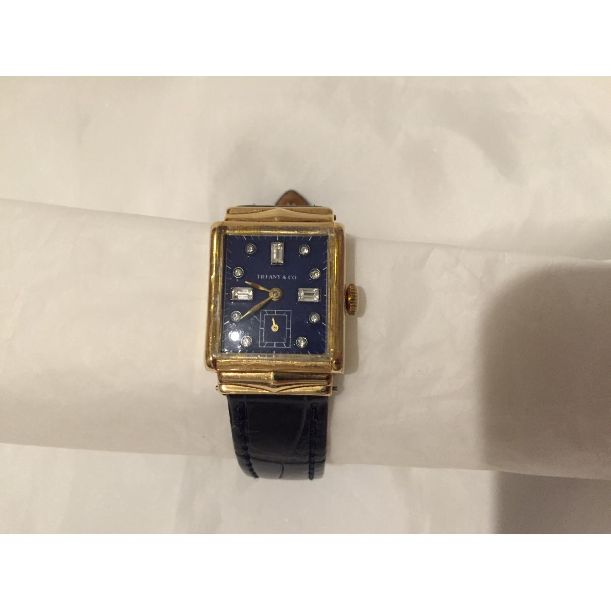Yellow gold watch Tiffany & Co