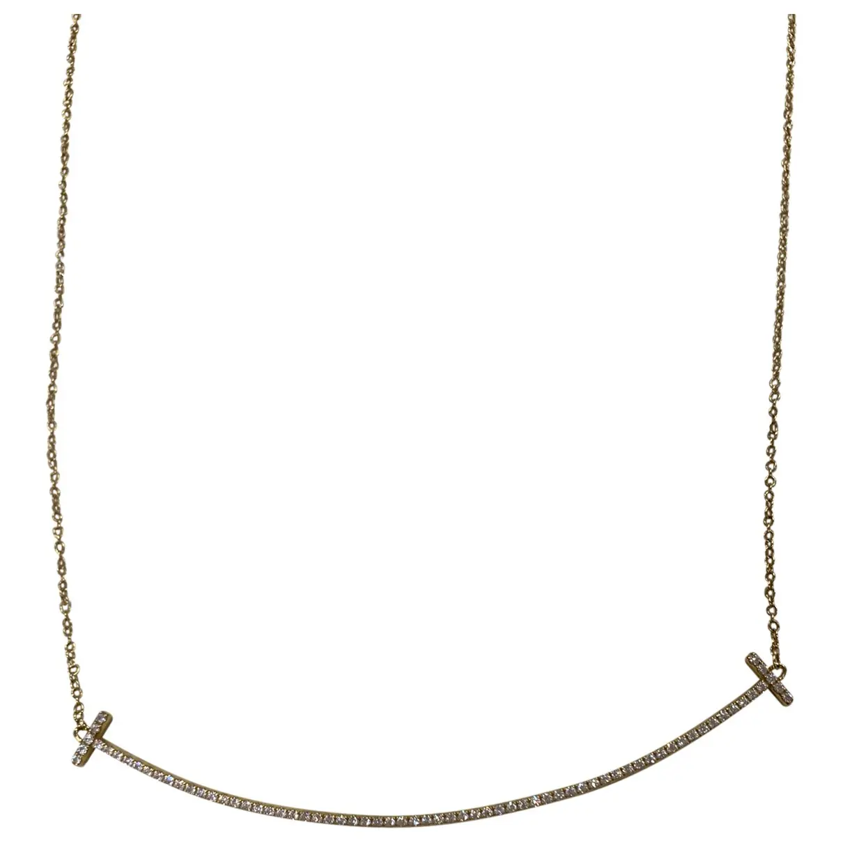 Tiffany T yellow gold necklace