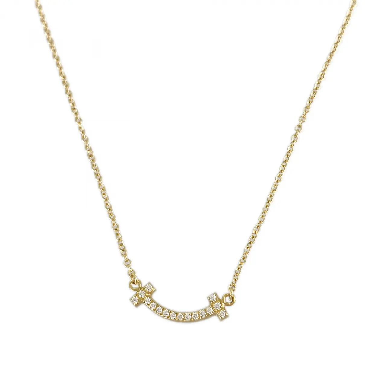 Buy Tiffany & Co Tiffany T yellow gold necklace online