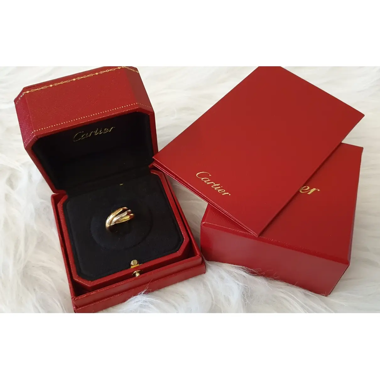 Cartier Trinity yellow gold ring for sale