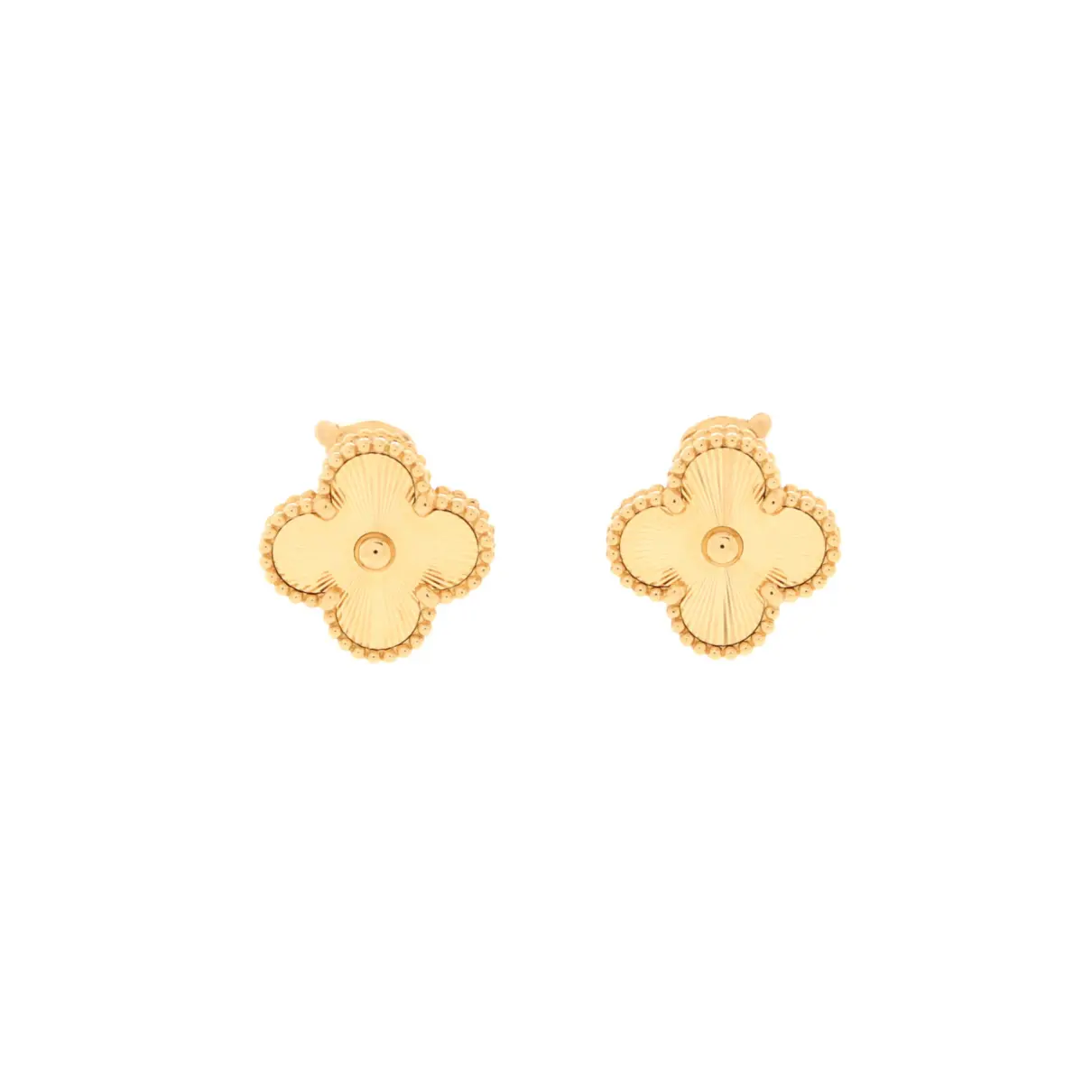 Yellow gold earrings