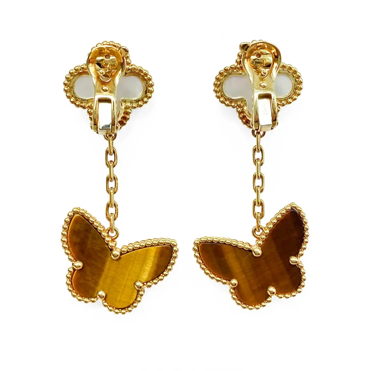 Van Cleef & Arpels Alhambra yellow gold earrings for sale