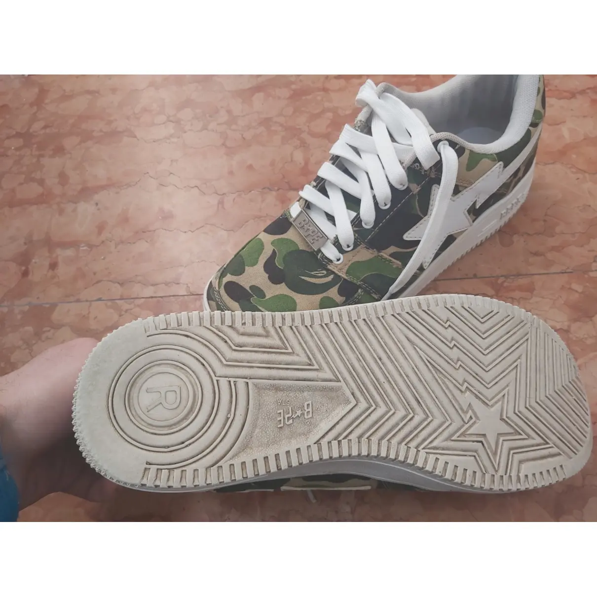 Cloth low trainers A Bathing Ape