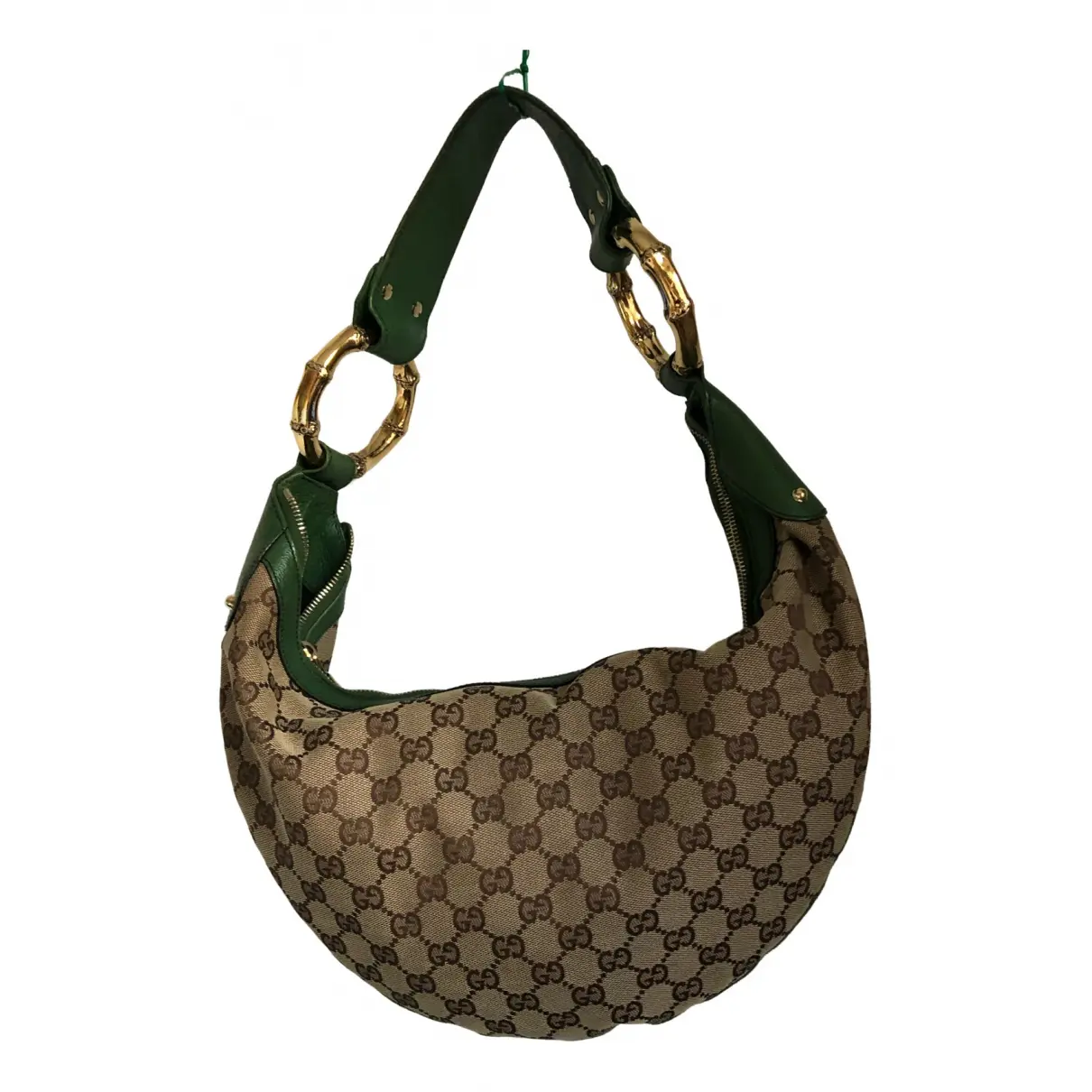 Bamboo Ring cloth handbag Gucci - Vintage