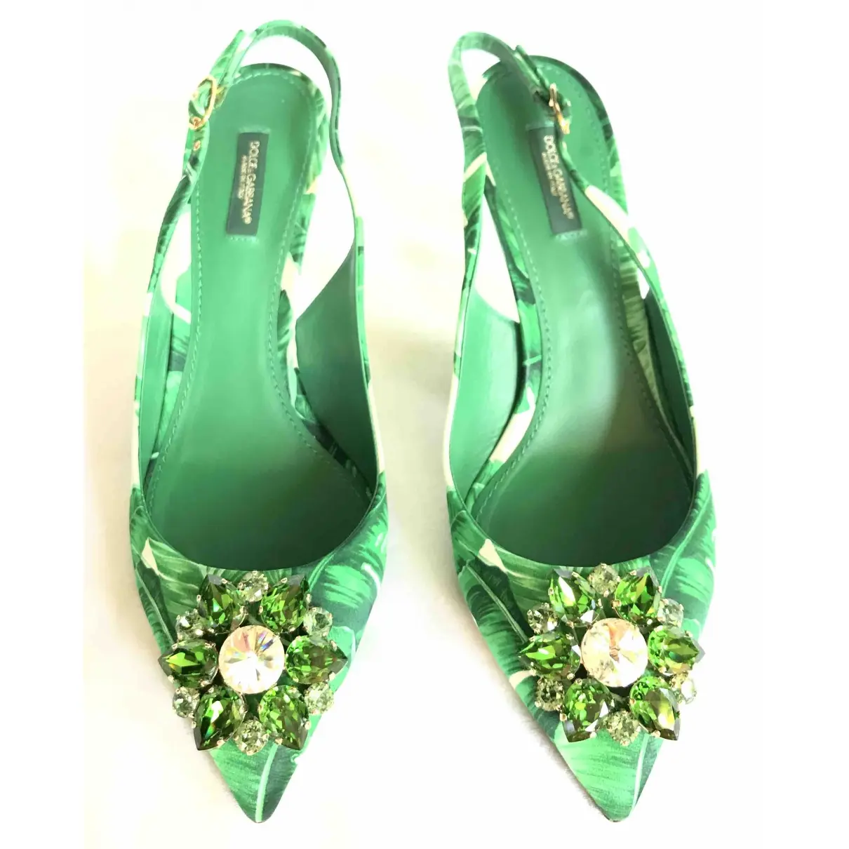 Dolce & Gabbana Taormina cloth heels for sale
