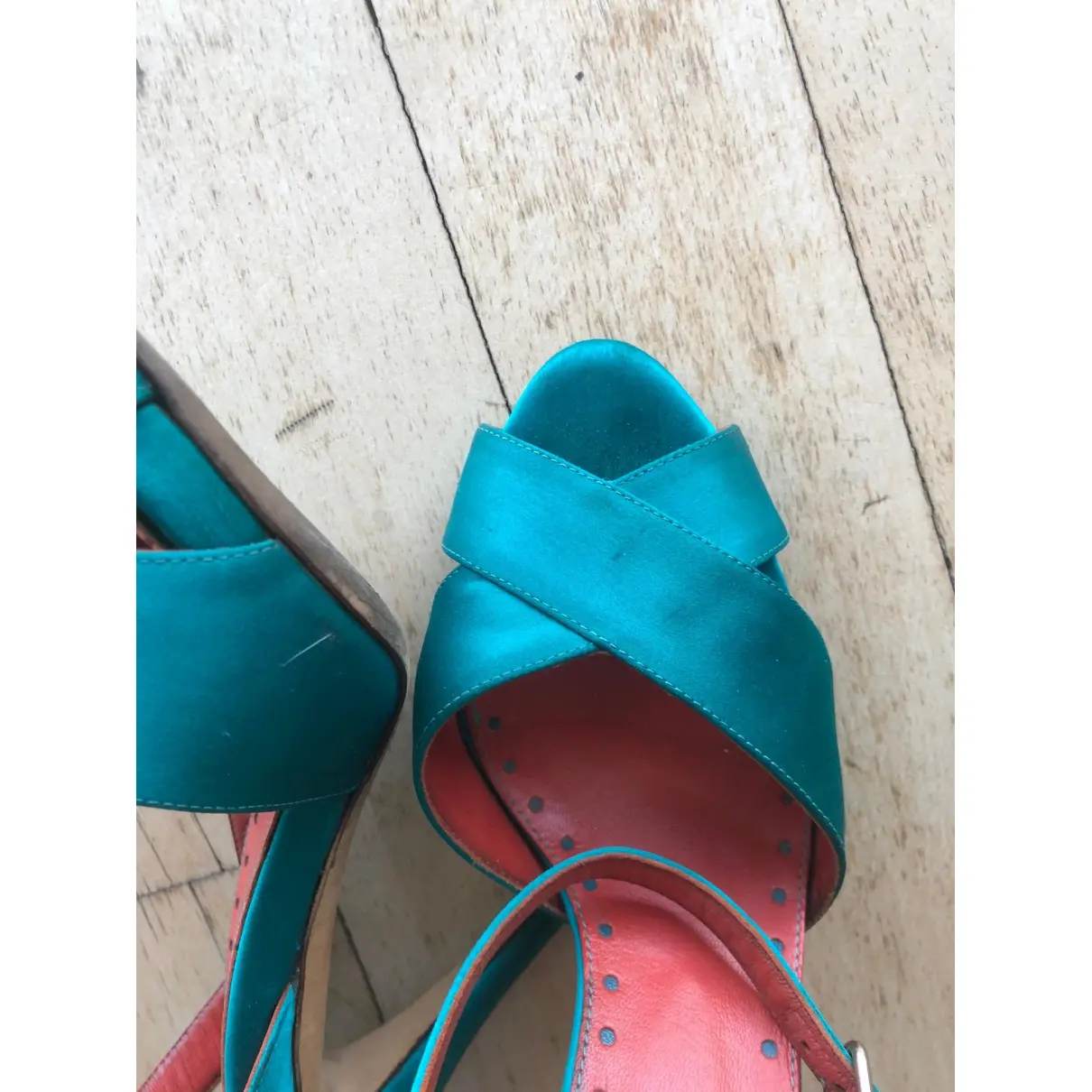 Cloth sandals Yves Saint Laurent - Vintage