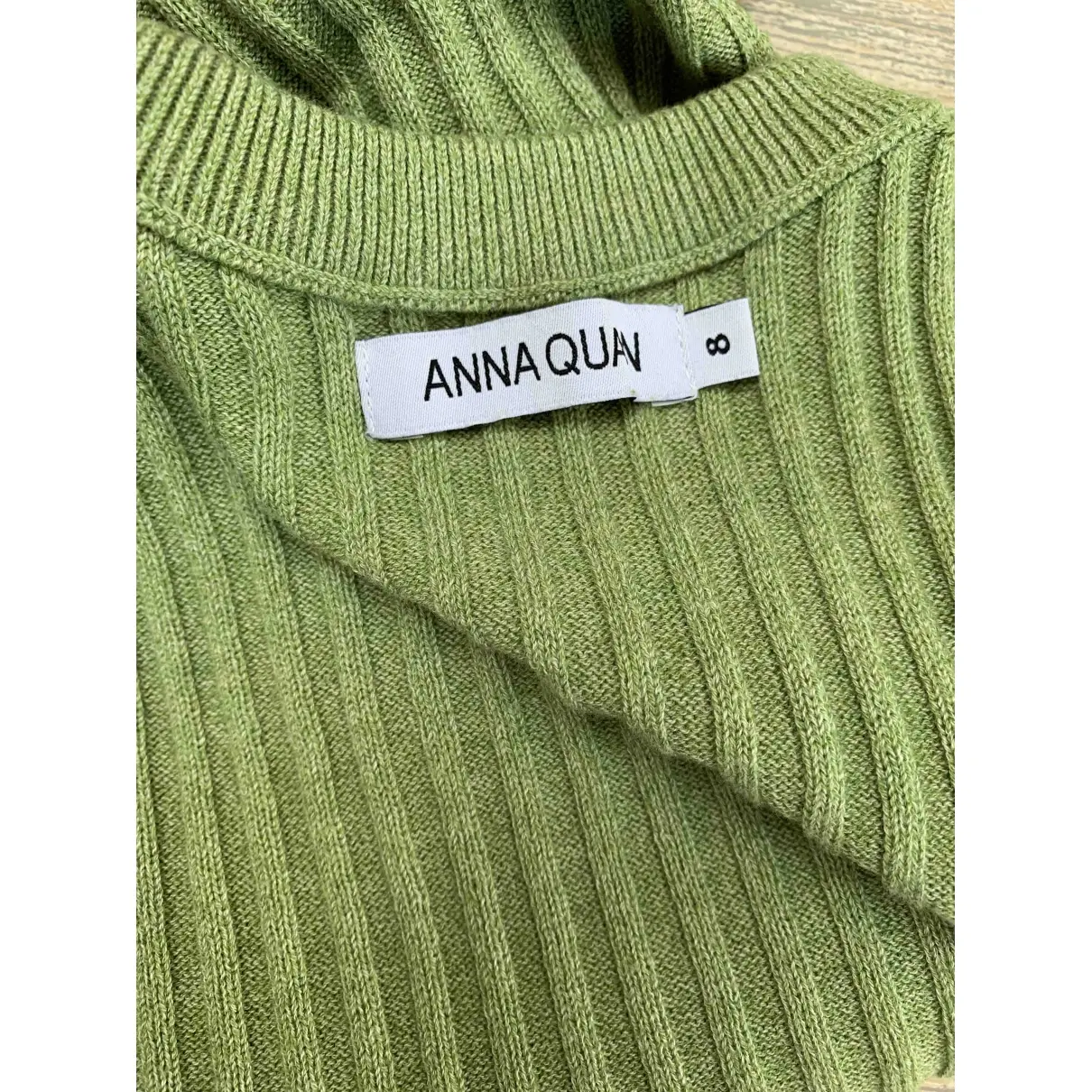 Buy Anna Quan Green Cotton Knitwear online