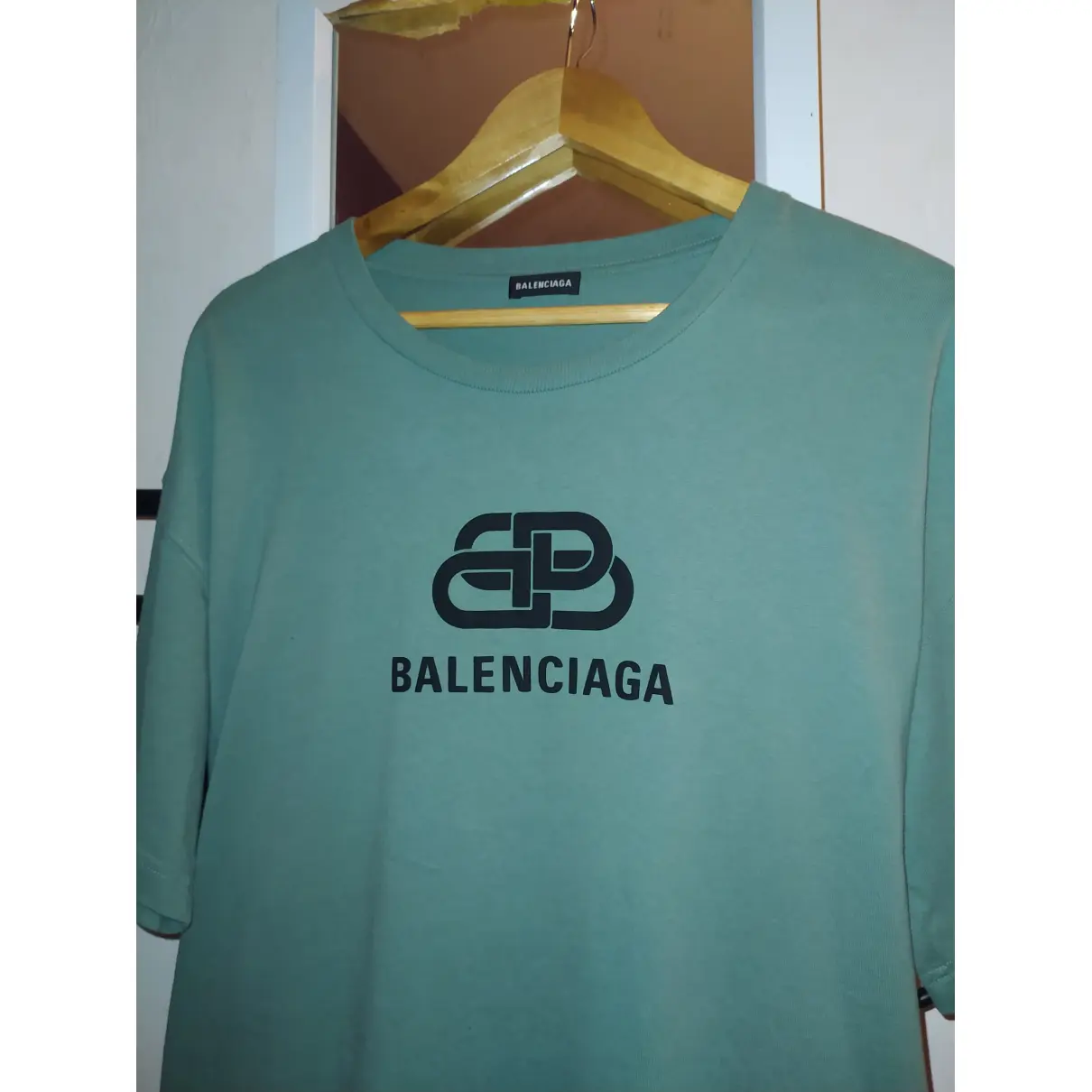 Buy Balenciaga Green Cotton T-shirt online