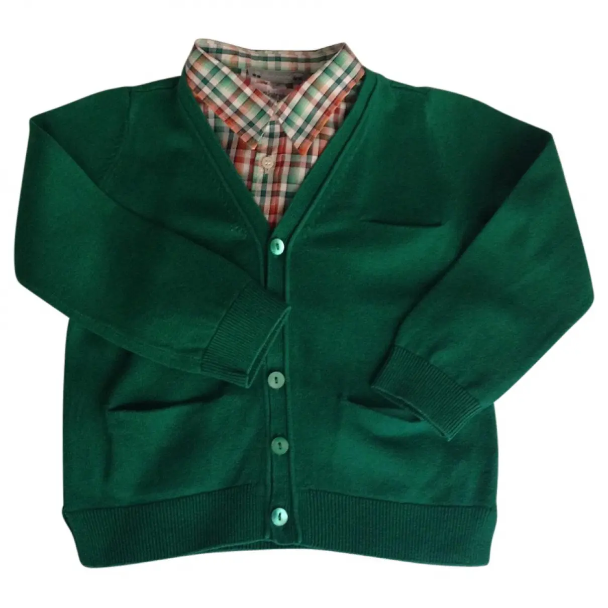 Green Cotton Outfits Bonpoint