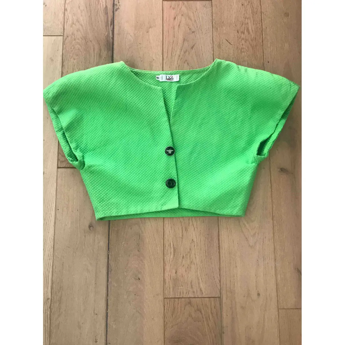 Green Cotton Top Dior - Vintage