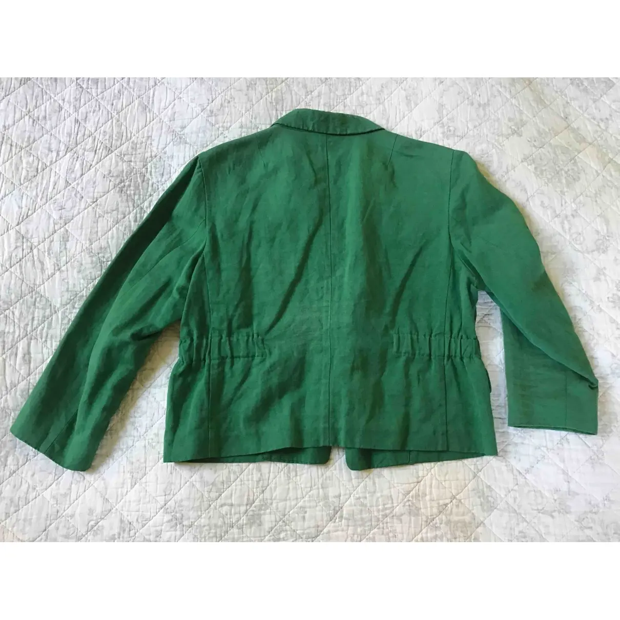 Dries Van Noten Green Cotton Jacket for sale