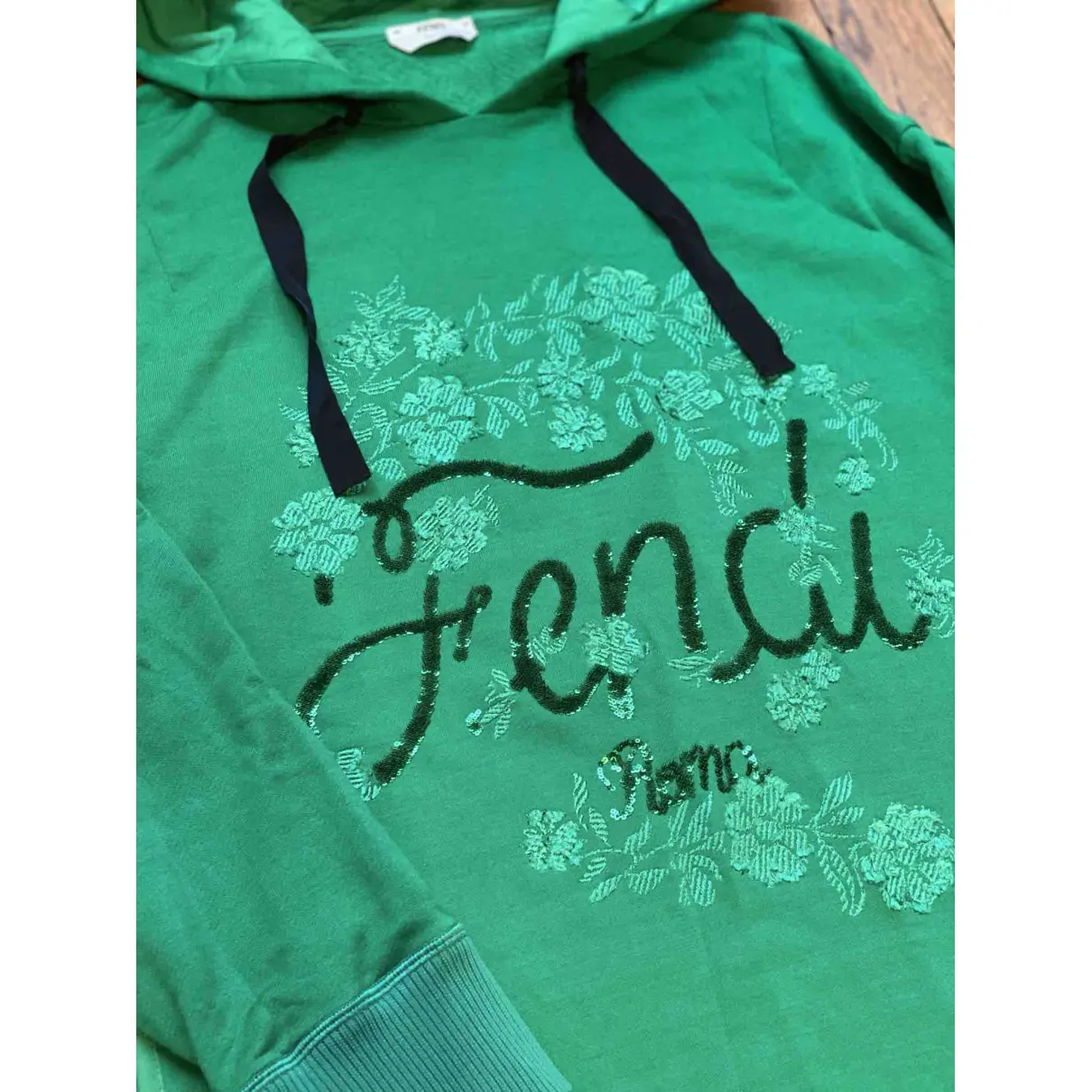 Green Cotton Knitwear Fendi