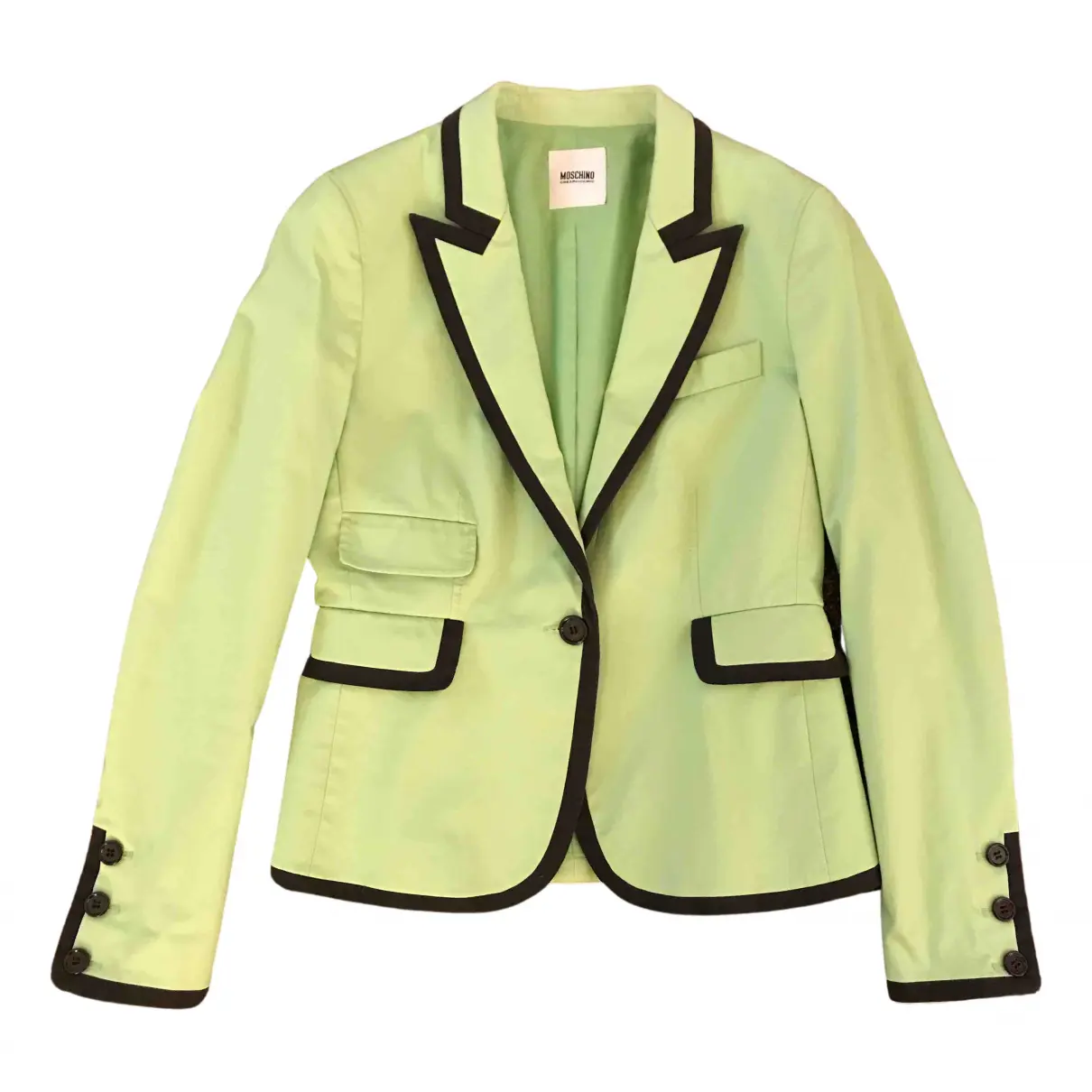 Green Cotton Jacket Moschino Cheap And Chic