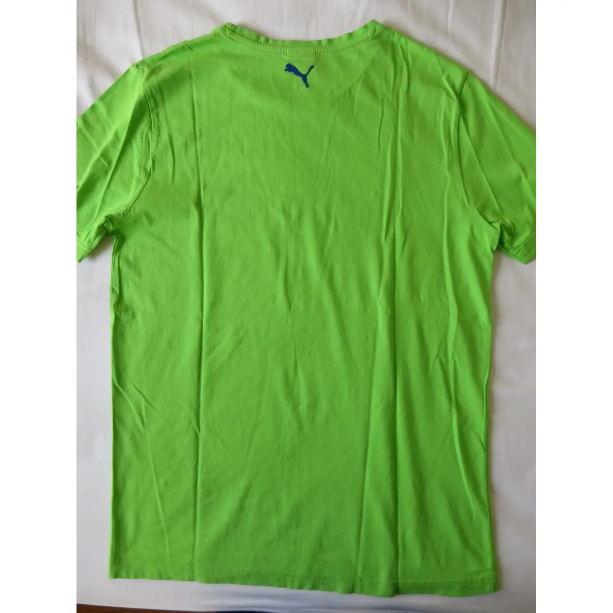 Puma Green Cotton T-shirt for sale