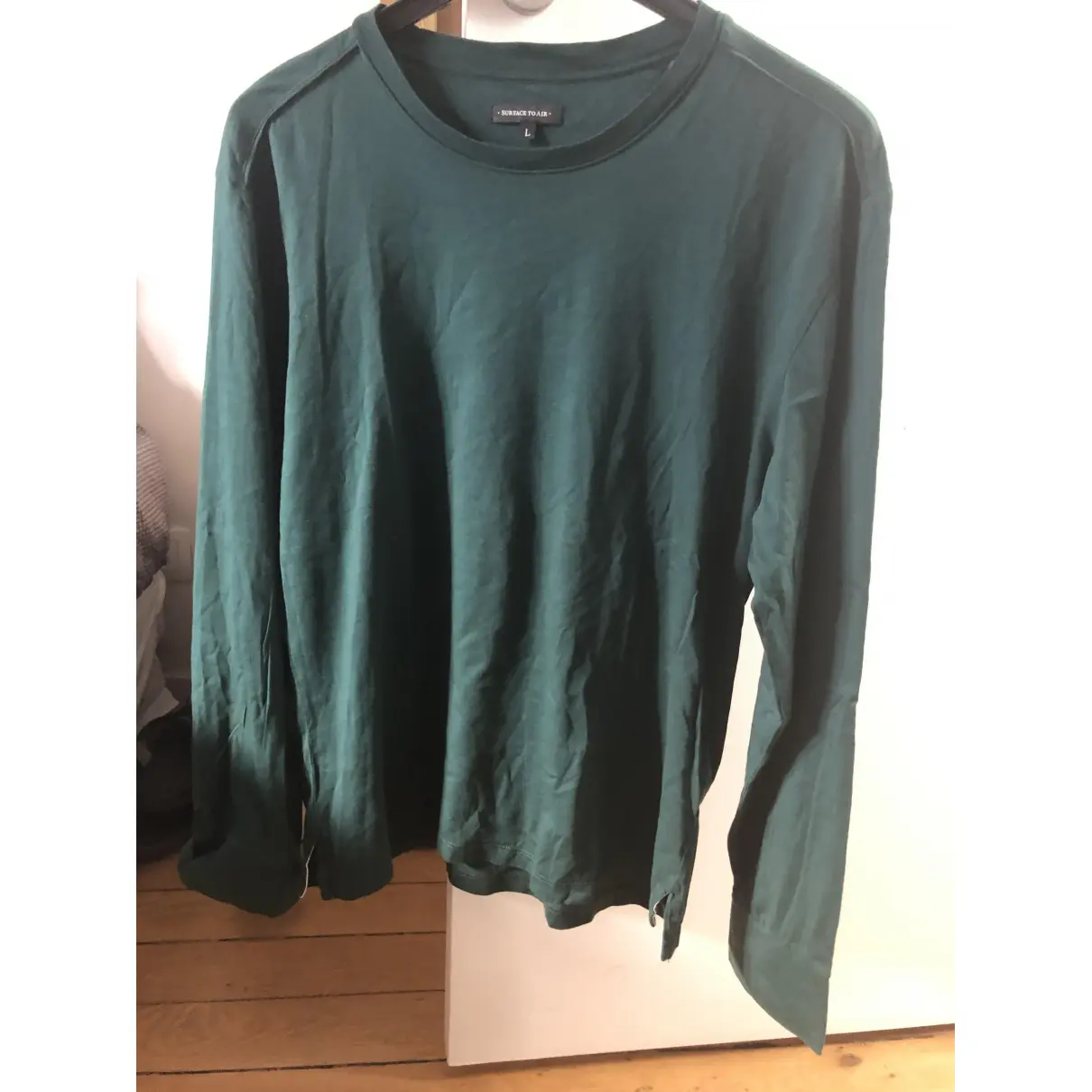Green Cotton T-shirt Surface To Air